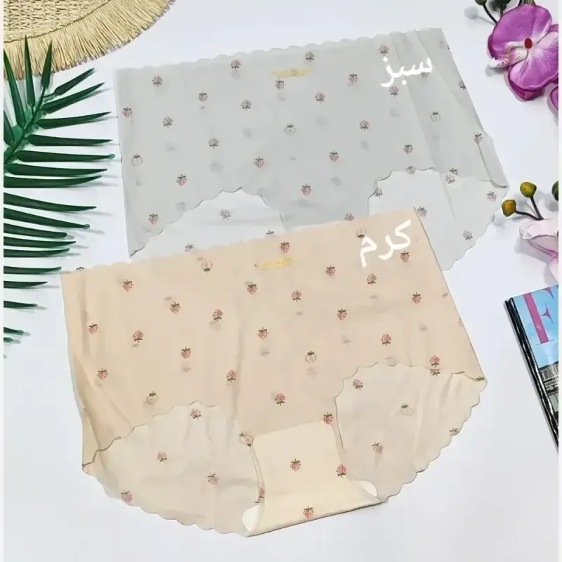 شورت شیشه ای توت فرنگی وارداتی فری سایز مناسب 38 تا 46
