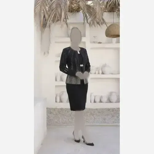 کت سارافون کرپ مازراتی زنانه سایز 38 الی 54 رنگبندی متنوع