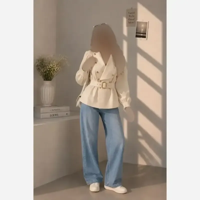 بارونی عسل کتان زارا وارداتی درجه یک آسترکشی شده سایز 1 و 2