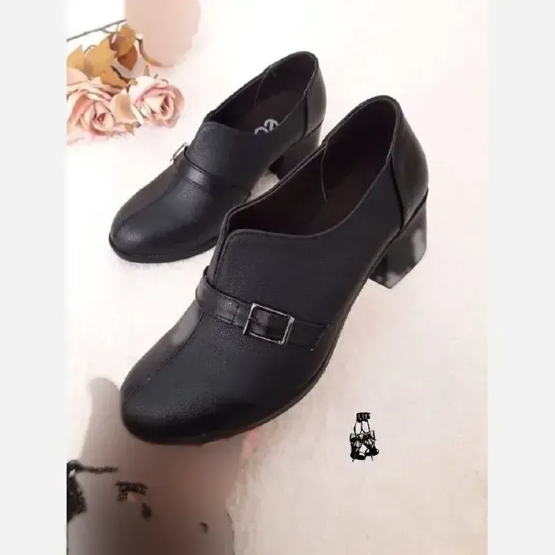 کفش زنانه طبی اداری روزمره مدل کیمیا رویه چرم زیره پیو تبریز سایز 37 تا 42