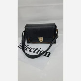 کیف دوشی چرم الیزه زنانه مدل goli سایز 15*20 تک رنگ بند بلند جاگوشی سبک