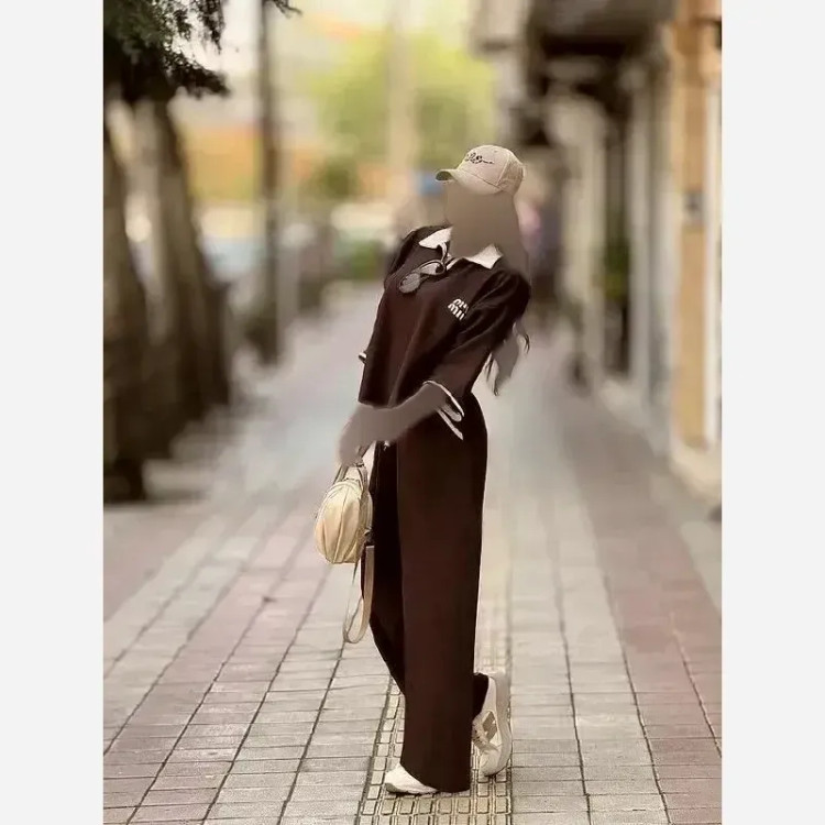 ست تیشرت شلوار میومیو جنس بوگاتی اعلا فری سایز زنانه