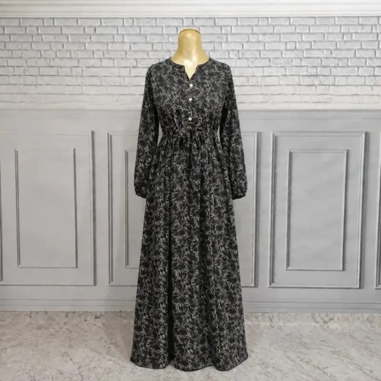 پیراهن آسلین زنانه طرحدار الیزه سایزبندی 1 و 2