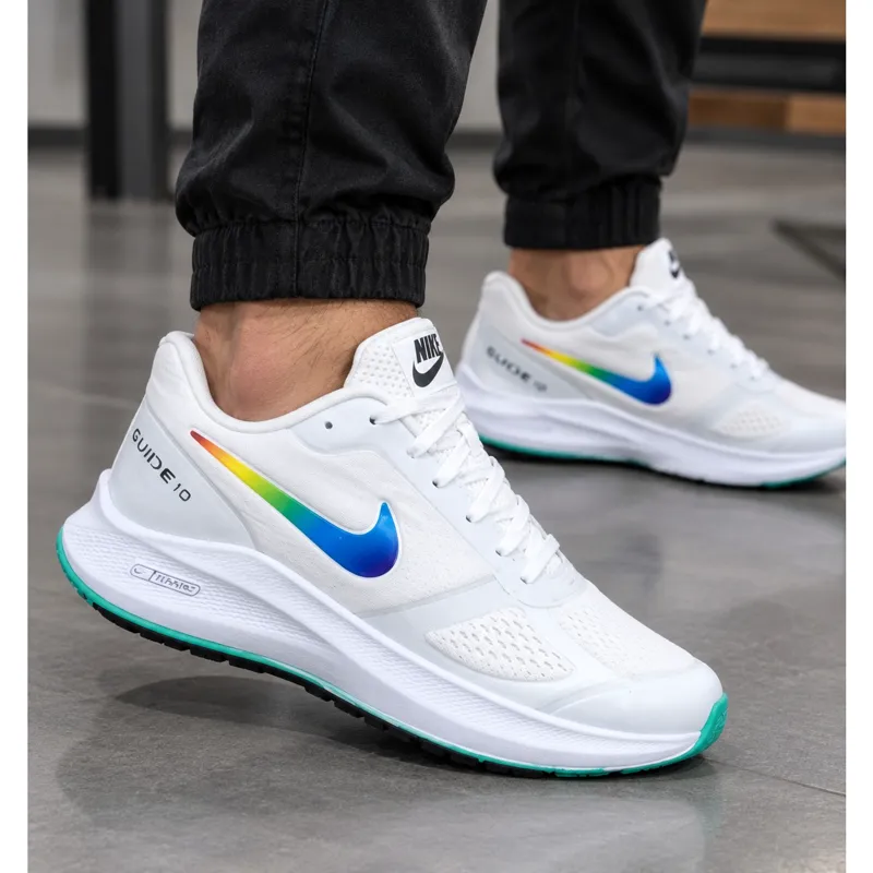 کفش اسپرت مردانه نایک سفید رنگی ایر زوم رانینگ سایز 41 تا 44